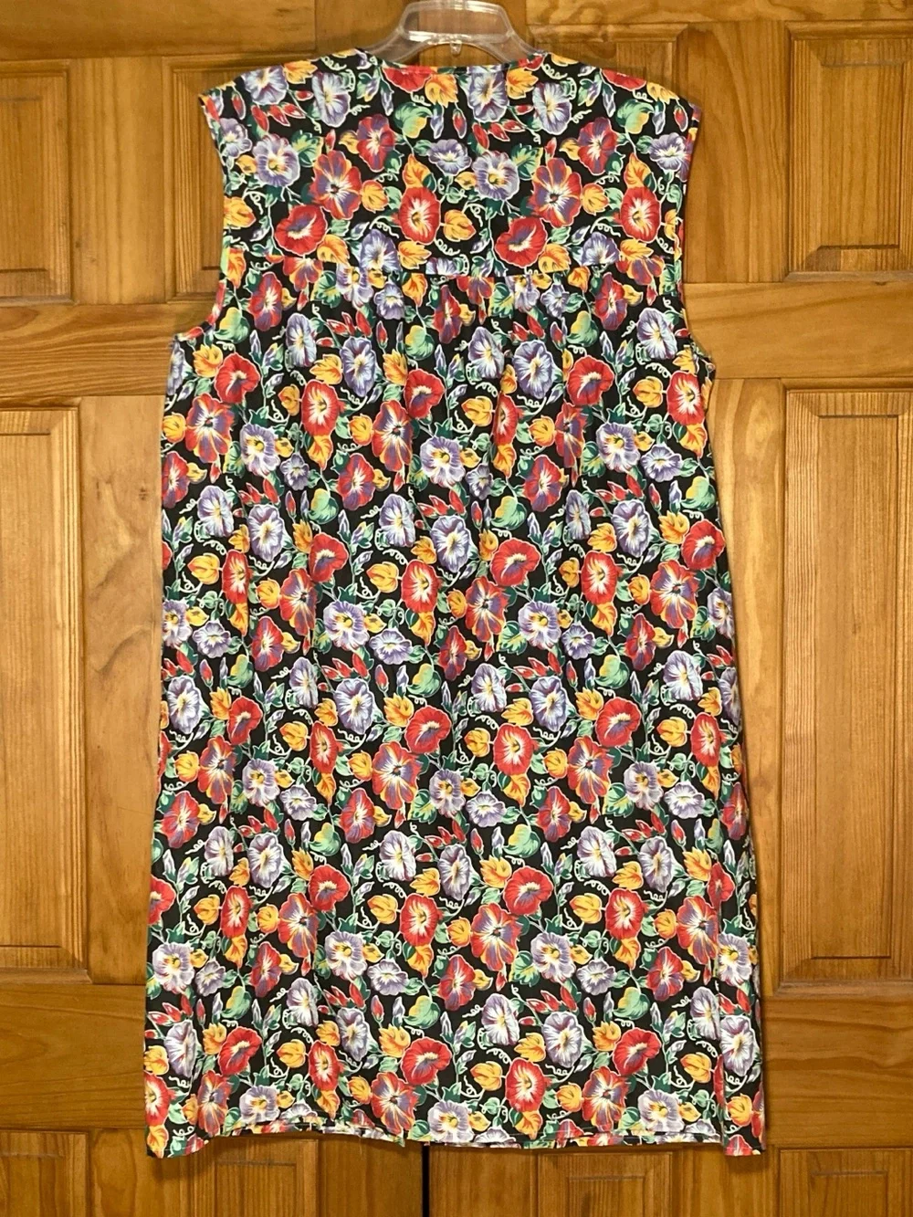 NWOT Vintage Unbranded Sleeveless Snap Front Housecoat Duster Nightgown